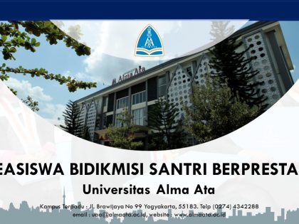 Beasiswa Bidikmisi Santri Berprestasi Universitas Alma Ata