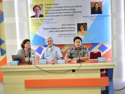 Alma Ata University Held Stadium General and Symposium with Johns Hopkins University in the University attempts to increase the intake of vitamins for Indonesian pregnant women and children.