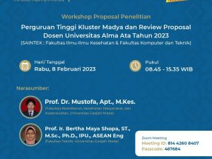 Workshop Proposal Penelitian : Perguruan Tinggi Kluster Madya dan Review Proposal Dosen UAA Tahun 2023