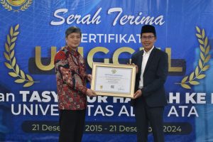 Sertifikat Akreditasi Unggul Universitas Alma Ata dari BAN-PT Tahun 2024.