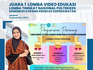 Selamat kepada Adelia Kholila Putri atas Prestasi Juara 1 Lomba Video Edukasi Nasional